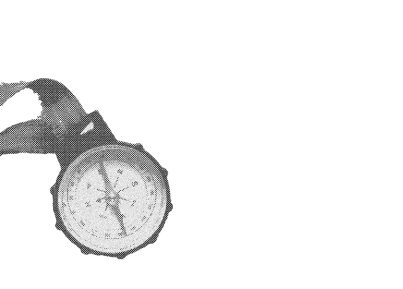  illustration d'une boussole en noir et blanc
