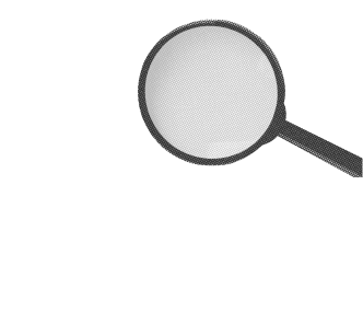  illustration d'une loupe en noir et blanc