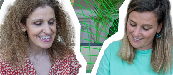 Ketty SOUED parlant avec l'une de ses collaboratrices dans le cabinet d'ECAI